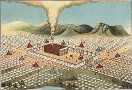 Sketch of Israel camped around the Tabernacle